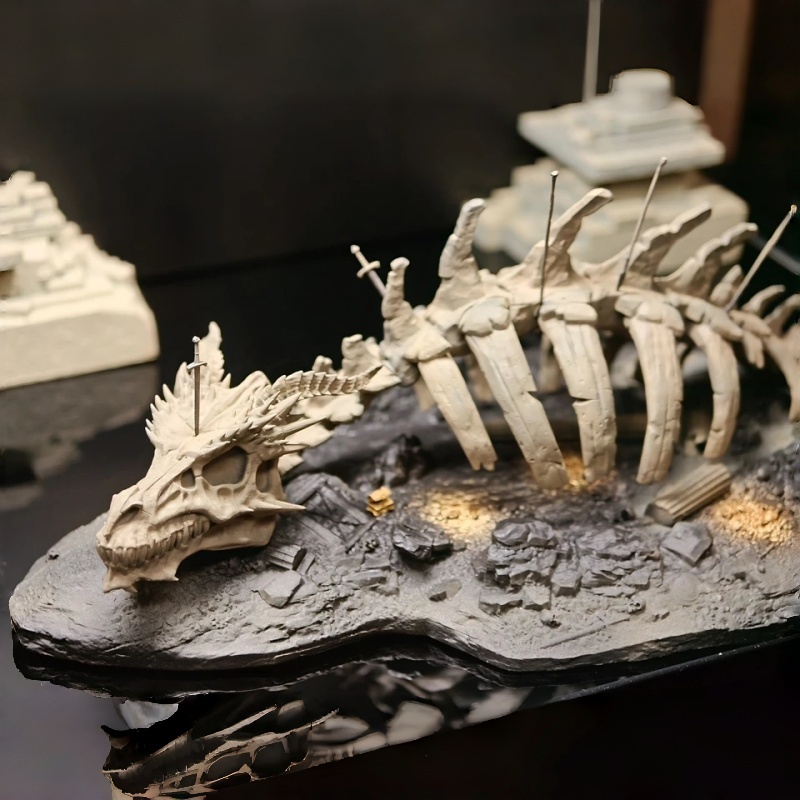 Aquarium Fish Dragon - زينة حوض السمك على شكل عظام