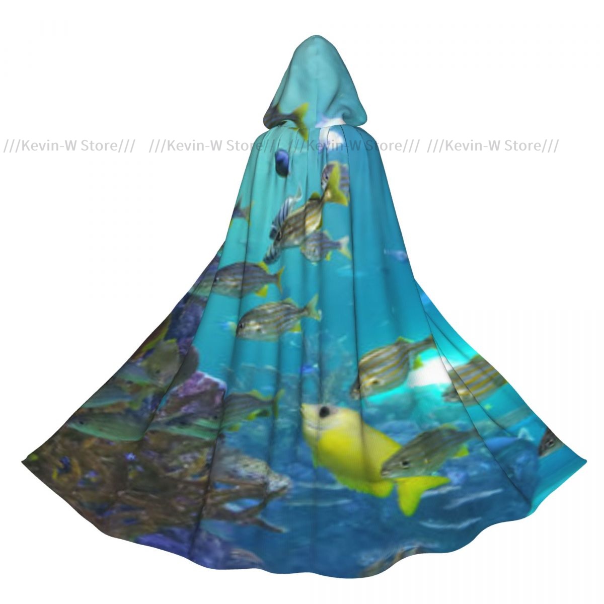 Aquarium Queen Fish - الأسماك داخل حوض السمك مقنعين عباءة