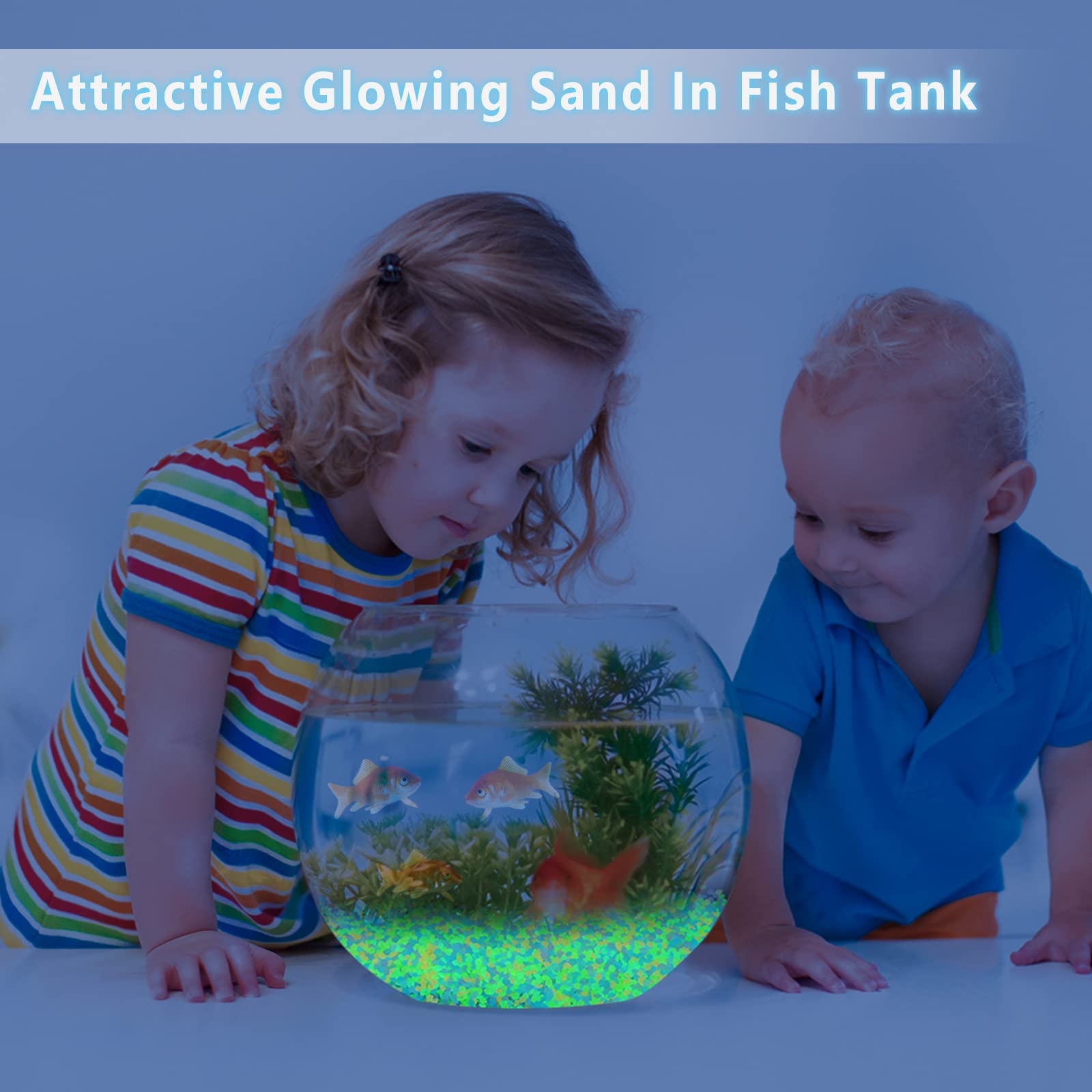 1000 قطعة الرمال المضيئة توهج  - مراجعة Aquarium Fish Land وسعره