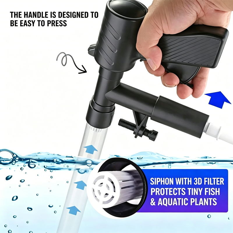 مضخة تغيير مياه حوض السمك، أدا - مراجعة Gravel Vacuum Cleaner وسعره