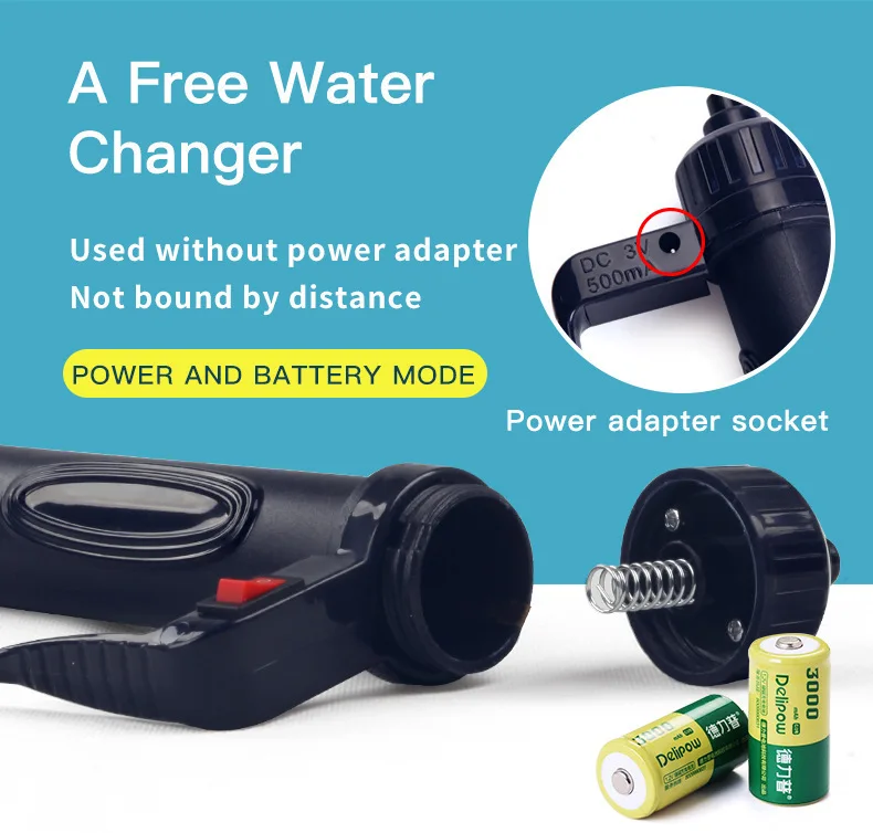 مبدل المياه الكهربائية فراغ سي - مراجعة Gravel Vacuum Cleaner وسعره